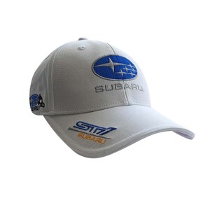Фото - Бейсболка для чоловіків Sport Line біла з лого Subaru - Men box