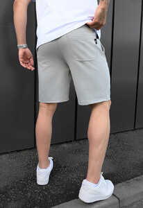 Фото - Брендированные шорты для мужчин Staff light gray logo - Men box