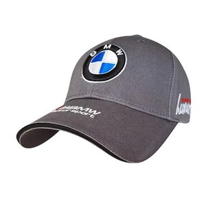 Фото - Бейсболка чоловіча Sport Line з бавовни сіра з лого BMW - Men box