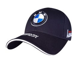 Фото - Кепка чоловіча бренду Sport Line темно-синя з лого BMW - Men box