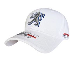 Фото - Кепка Sport Line біла з логотипом авто Peugeot - Men box