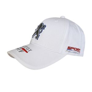 Фото - Кепка Sport Line біла з логотипом авто Peugeot - Men box