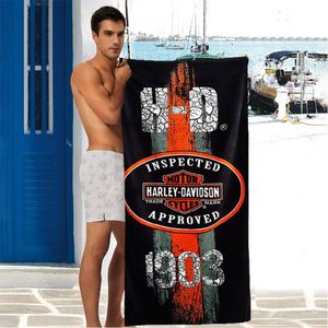 Фото - Рушник махровий чорного кольору Harley-Davidson - Men box