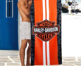 Фото - Пляжний рушник з бавовни з логотипом Harley Davidson - Men box