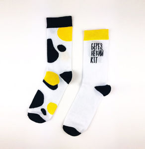 Фото - Чоловічі шкарпетки від SOX з написом "Березневий кіт" - Men box