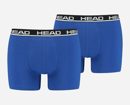 Фото - Набір чоловічих боксерів синього кольору Head BASIC BOXER, 2 шт - Men box