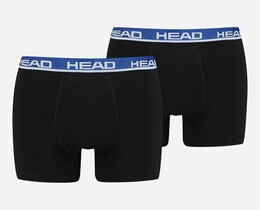 Фото - Черные боксеры для парней от бренда Head BASIC BOXER, 2 шт. - Men box