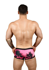 Фото - Розовые транки «Калифорнийские закаты» California Sunset Trunk - Men box