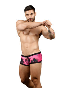 Фото - Розовые транки «Калифорнийские закаты» California Sunset Trunk - Men box