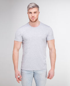 Фото - Футболка Premium Quality светло-серая из хлопка - Men box