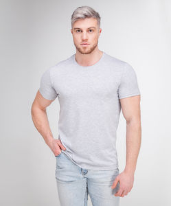 Фото - Футболка Premium Quality светло-серая из хлопка - Men box
