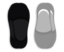 Фото - Комплект носков-невидимок SOX от украинского производителя (2 пары: черные + серые) - Men box
