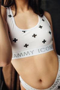 Фото - Топ від Sammy Icon білий з чорними хрестами - Men box