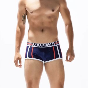 Фото - Темно-синие мужские боксеры  Seobean - Men box