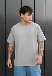 Фото - Базовая серая футболка для мужчин Staff reglan gray - Men box