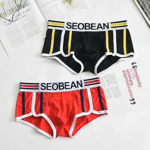 Фото - Боксеры красные с полосами Seobean - Men box