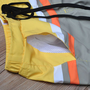 Фото - Пляжні чоловічі шорти AQUX. Колір: хакі з жовтим - Men box