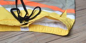 Фото - Пляжные мужские шорты AQUX. Цвет: хаки с желтым - Men box