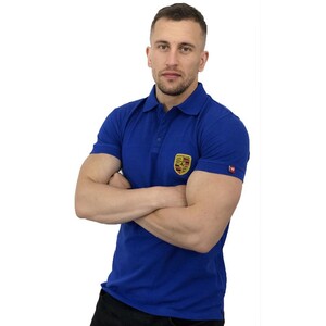 Фото - Футболка поло для мужчин Sport Line синего цвета - Men box