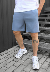 Фото - Светло-синие трикотажные шорты Staff ley light blue - Men box