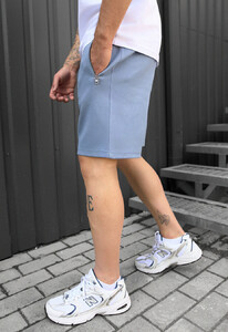 Фото - Светло-синие трикотажные шорты Staff ley light blue - Men box