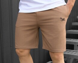 Фото - Брендовані коричневі шорти Staff brown logo - Men box