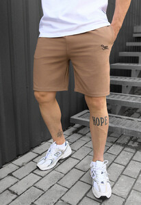 Фото - Брендированные коричневые шорты Staff brown logo - Men box
