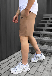 Фото - Брендированные коричневые шорты Staff brown logo - Men box