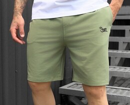 Фото - Летние шорты зеленого цвета Staff green logo - Men box