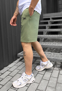 Фото - Летние шорты зеленого цвета Staff green logo - Men box