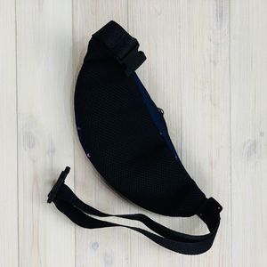 Фото - Бананка з текстилю темно-синього кольору з фламінго - Men box