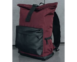 Фото - Городской рюкзак для мужчин Staff rolltop 22L black & bordo - Men box