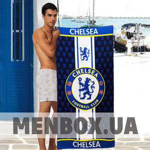 Фото - Пляжное полотенце Shamrock с логотипом Chelsea синее - Men box