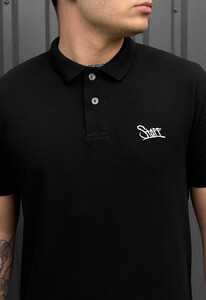 Фото - Универсальное поло черного цвета Staff black logo - Men box