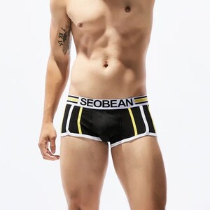 Фото - Интересные мужские боксеры черного цвета Seobean - Men box