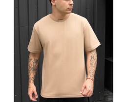 Фото - Однотонна чоловіча футболка Staff beige - Men box