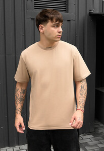 Фото - Однотонна чоловіча футболка Staff beige - Men box