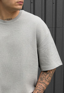Фото - Базовая оверсайз футболка серого цвета Staff be gray oversize - Men box