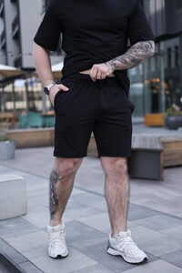 Фото - Хлопковые шорты для мужчин Intruder Breeze черного цвета - Men box