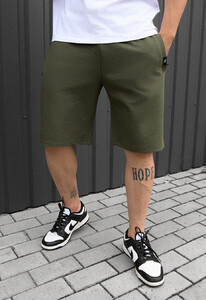 Фото - Трикотажні шорти в кольорі хакі Staff wh khaki - Men box