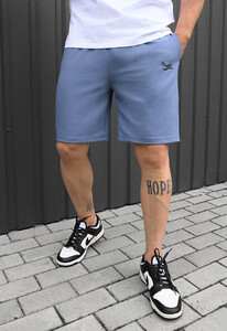 Фото - Чоловічі блакитні шорти із логотипом Staff blue logo - Men box