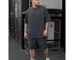 Фото - Темно-серый костюм на лето Staff vic dark gray oversize - Men box
