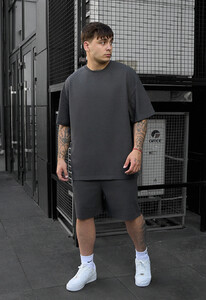 Фото - Темно-серый костюм на лето Staff vic dark gray oversize - Men box