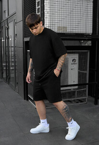 Фото - Универсальный спортивный костюм Staff vic black oversize - Men box