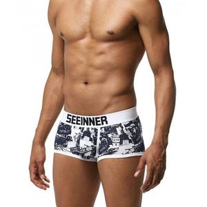 Фото - Чоловічі труси боксерки Seeinner. Колір чорний. Артикул: 04-0442 - Men box
