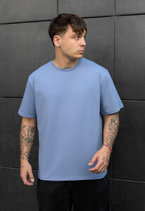 Фото - Светло-синяя повседневная футболка Staff light blue - Men box