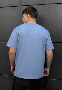 Фото - Светло-синяя повседневная футболка Staff light blue - Men box