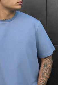 Фото - Светло-синяя повседневная футболка Staff light blue - Men box