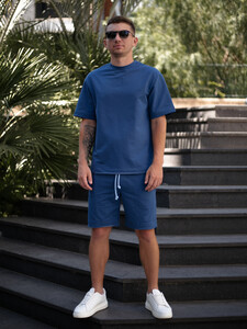 Фото - Однотонный мужской комплект Intruder Breeze синего цвета - Men box