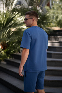 Фото - Однотонный мужской комплект Intruder Breeze синего цвета - Men box